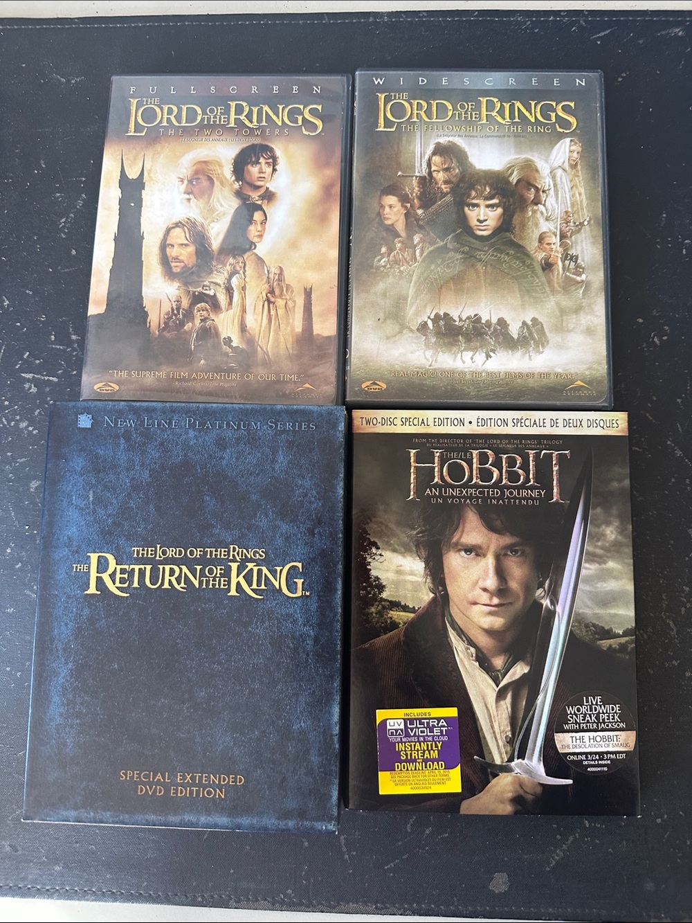 Lord of the Rings Trilogy + The complete set.  Vgc